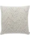 Missoni Large Gres Zigzag-woven Cushion In Neutrals