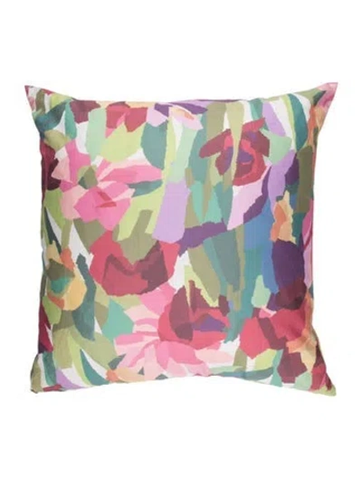 Pre-owned Missoni Large Throw Pillow In Blue/green