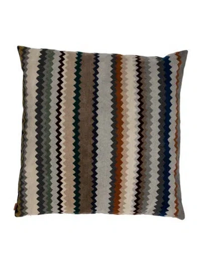 Pre-owned Missoni Large Throw Pillow In Neutral