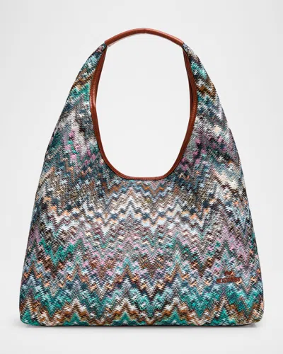 Missoni Large Zigzag Canvas Tote Bag