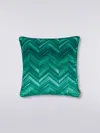 Missoni Layers 40x40 Cm Cotton Sateen Chevron Cushion In Multicoloured