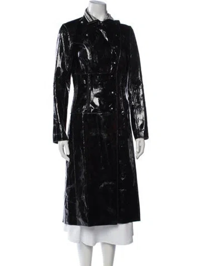 Pre-owned Missoni Leather Coat In Black