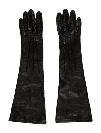Pre-owned Missoni Leather Gloves In Black