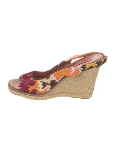 Pre-owned Missoni Leather Patterned Pumps In Neutrals