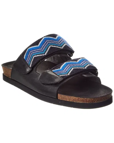 Missoni Leather Sandal In Black