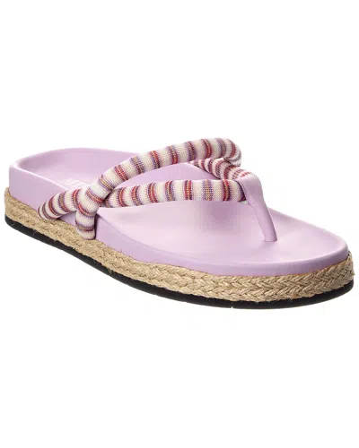 Missoni Leather Sandal In Multi