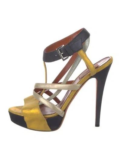Pre-owned Missoni Leather Sandals In Multi