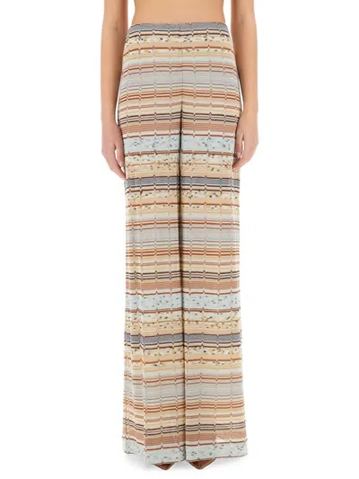 Missoni Patterned Palazzo Pants Trousers Multicolor