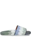 Missoni Leon Slides In Green