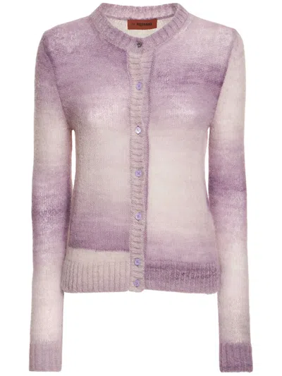 Missoni Light Purple Cardigan With Elegant Buttons In Multi
