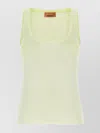 Missoni Lightweight Ribbed Scoop Neck Sleeveless Top
