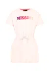 Missoni Lilac Dress For Girl With Logo In Pink