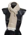 Missoni Multicolor Lined Wool Knit Neck Wrap Fringe Scarf In Multi