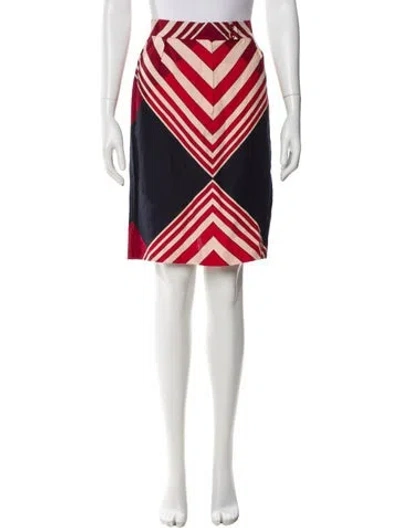 Pre-owned Missoni Linen Knee-length Skirt In Pink