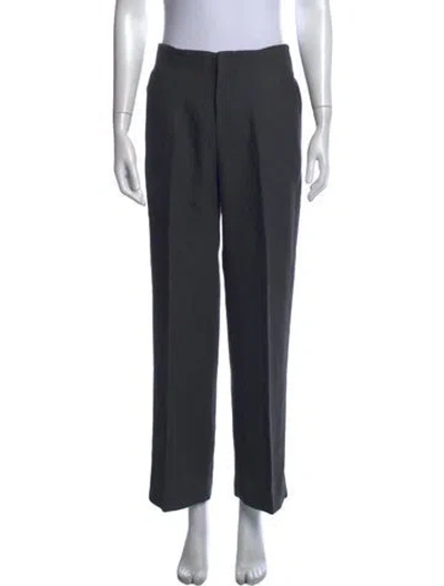 Pre-owned Missoni Linen Straight Leg Pants In Gray