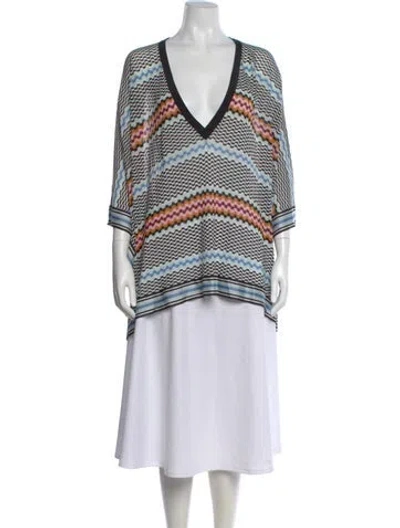 Pre-owned Missoni Linen Striped Sweater In Multi