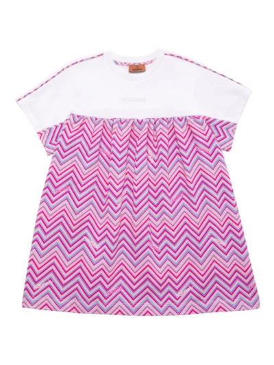 Missoni Little Girl's & Girl's Jersey Dress In Pink Multi