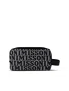 Missoni Logo Clutch Bag In Black