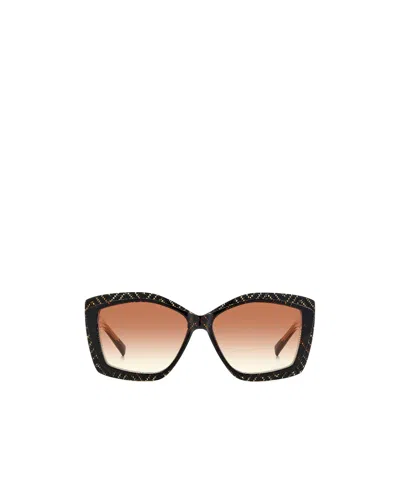 Missoni Logo Detail Sunglasses In Black