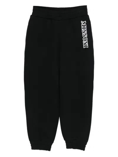Missoni Kids' Logo-detail Sweatpants In Black