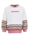 Missoni Girls Zigzag Logo Sweatshirt In Multi