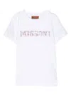 Missoni Logo-embellished Cotton T-shirt In White