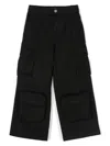 Missoni Logo-embroidered Cargo Pants In Black