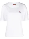 Missoni Logo-embroidered Cotton T-shirt In White