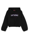 Missoni Logo-embroidered Hoodie In Black