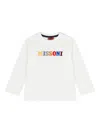 Missoni Logo-embroidered Long-sleeve Top In White