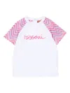 Missoni White T-shirt For Baby Girl With Logo In White