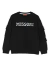 Missoni Logo-embroidered Swetashirt In Black
