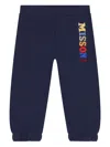 Missoni Logo-embroidered Track Pants In Blue
