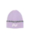 Missoni Zig Zag Wool Beanie In Purple