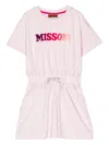Missoni Logo-print Cotton Dress In Pink