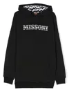 Missoni Logo-print Cotton Hoodie In Black