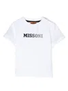 Missoni White T-shirt For Baby Boy With Logo In White