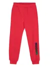 Missoni Logo-print Cotton Track Pants In Red