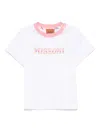 Missoni T-shirt Mit Logo-print In Weiss