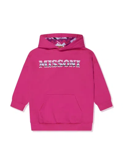 MISSONI LOGO PRINTED FLEECE HOODIE