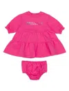 Missoni Baby Girls Jersey Dress With Knickers In Pink
