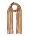 Missoni Logo Scarf In Orange