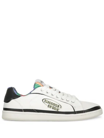 Missoni Logo Sneakers In White