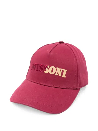 Missoni Logo-embroidered Baseball Cap In Yellow