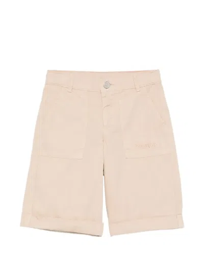 Missoni Kids' Logo-embroidered Shorts In Neutral