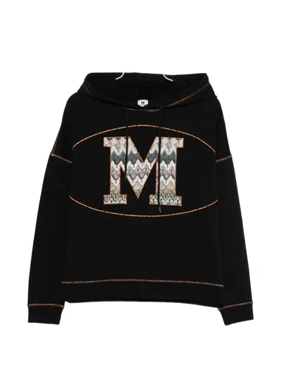 Missoni Logo-embroidery Hoodie In Black