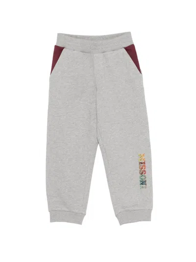 Missoni Kids' Logo-print Track Pants In Gray