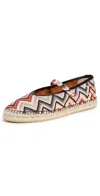 Missoni Lola Zigzag-patterned Espadrilles In Raschel Wave Pink