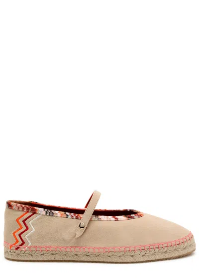 Missoni Lola Suede Espadrille Flats