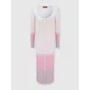 Missoni Long Cardigan In Gradient Chevron Viscose In Multicoloured